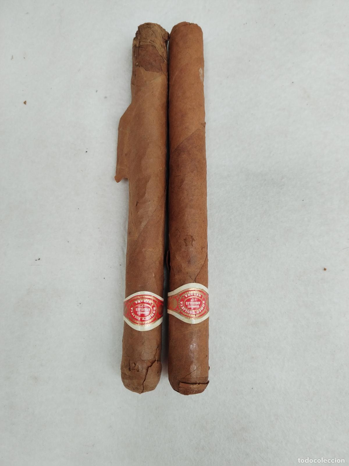 Cajas de Puros: 2 puros romeo y julieta, rodriguez arguelle y c&ordf;, habana -c190