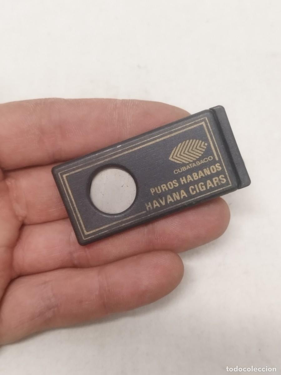 Cajas de Puros: Cortapuros publicidad puros Habana Cuba. Havana Cigars.