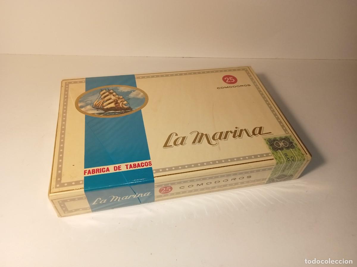 Cajas de Puros: LA MARINA - 25 COMODOROS - CAJA DE PUROS SIN DESPECINTAR