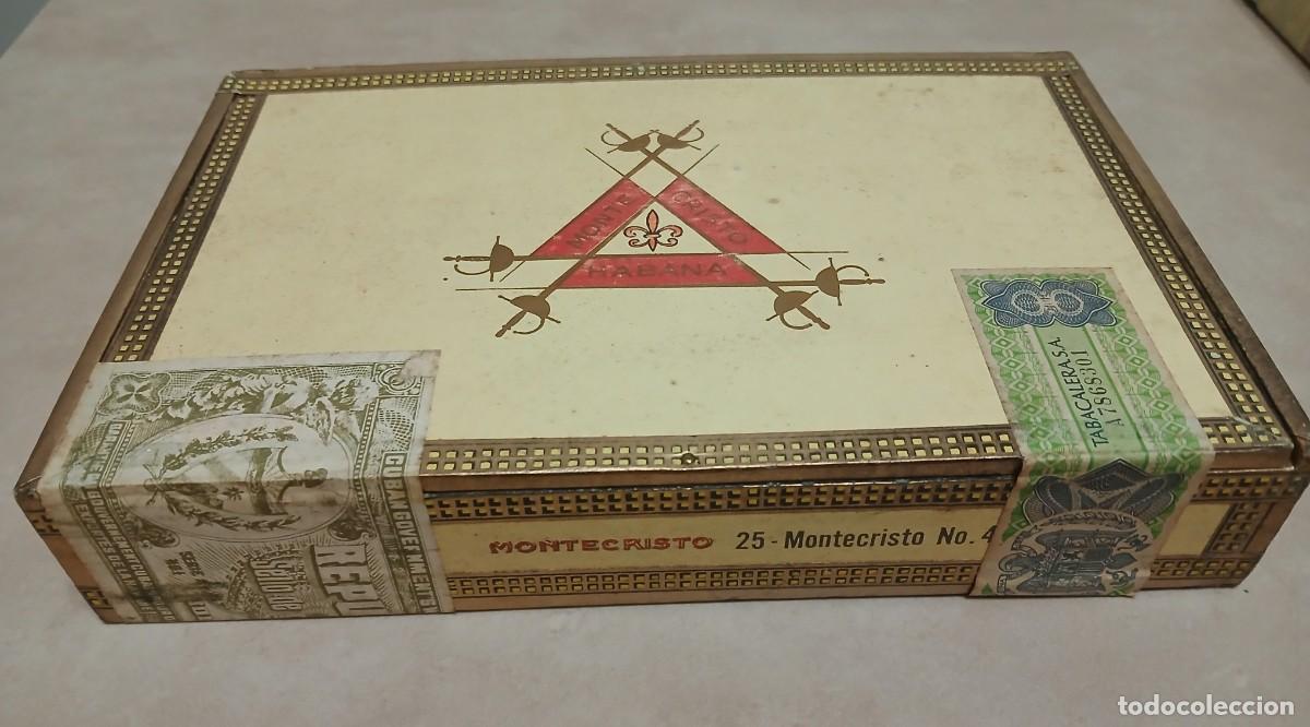 Cajas de Puros: Caja de puros Montecristo N 4. Habana. Precintada