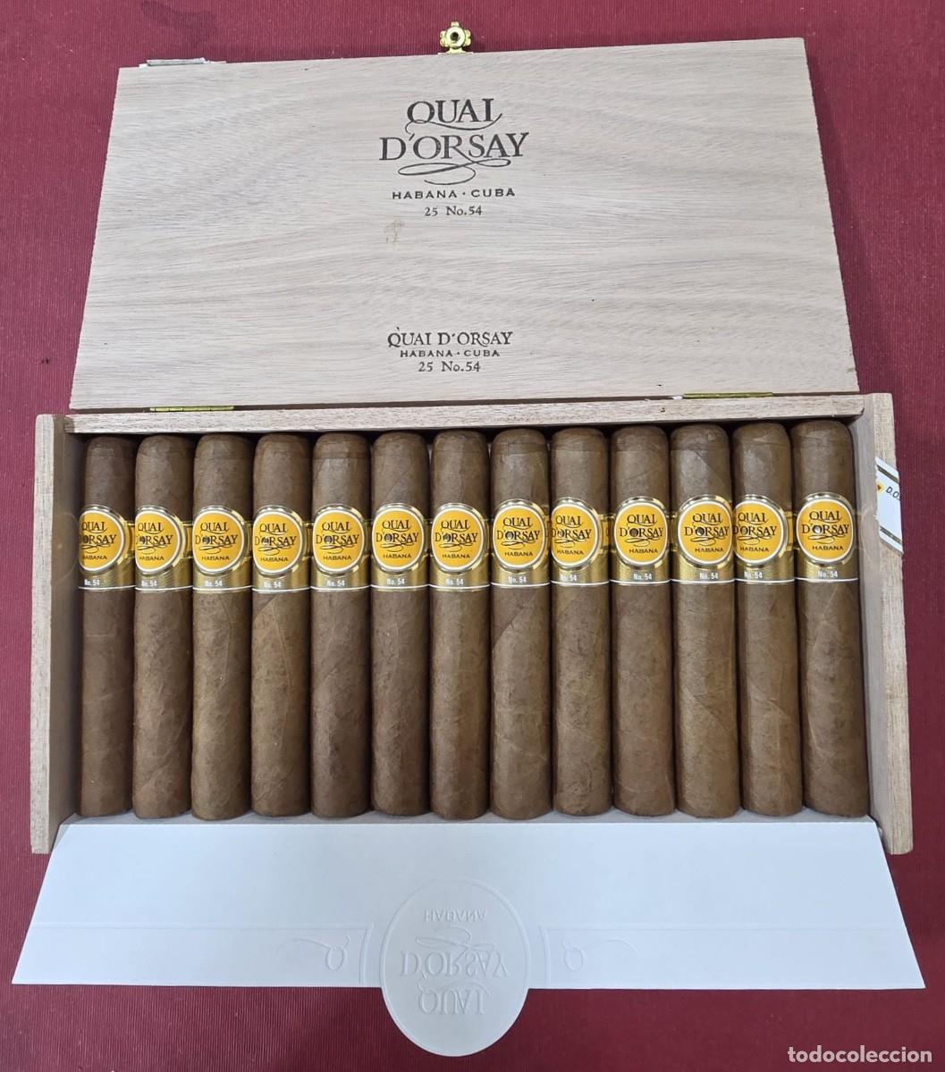 Cajas de Puros: Caja de puros habanos 25 Quai dorsay n&uacute;m. 54