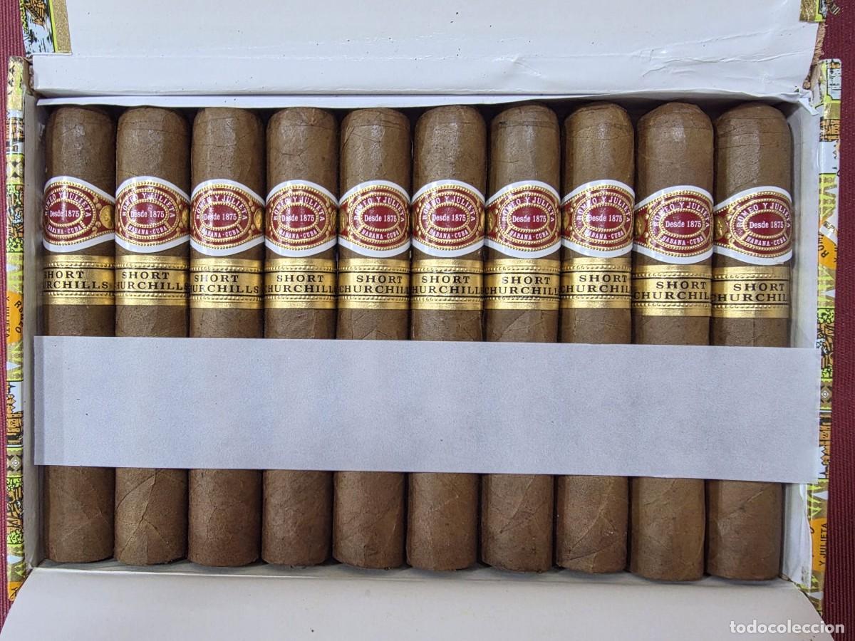 Cajas de Puros: Caja de puros habanos 10 Romeo y Julieta Short Churchills