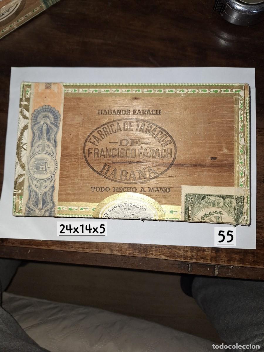 Cajas de Puros: FLOR DE F. FARACH caja vac&iacute;a de puros cubanos