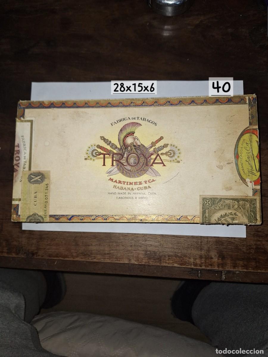 Cajas de Puros: TROYA caja vac&iacute;a de puros cubanos
