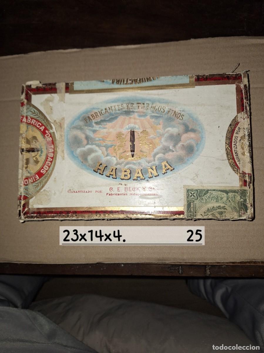 Cajas de Puros: C. E. BECK Y Cia. caja vac&iacute;a de puros habanos