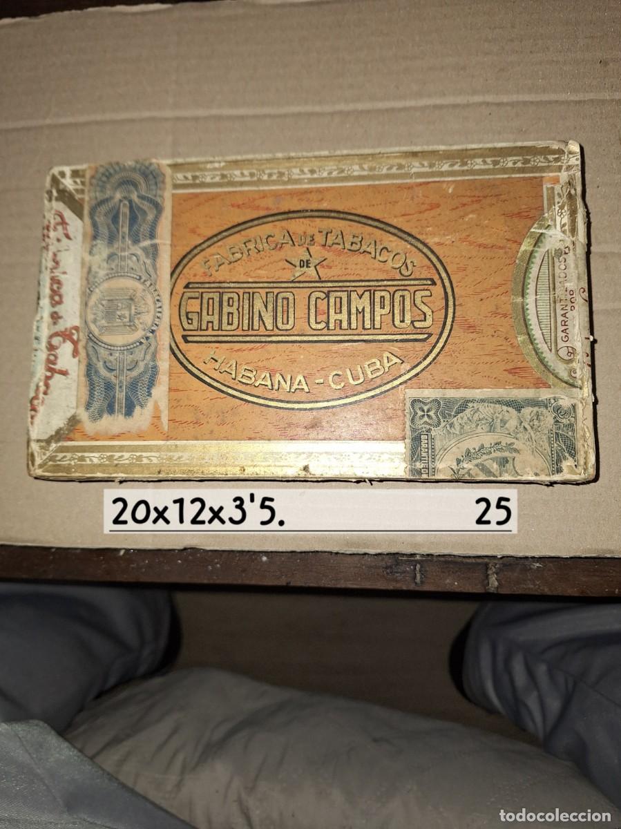 Cajas de Puros: GABINO CAMPOS caja vac&iacute;a de puros habanos