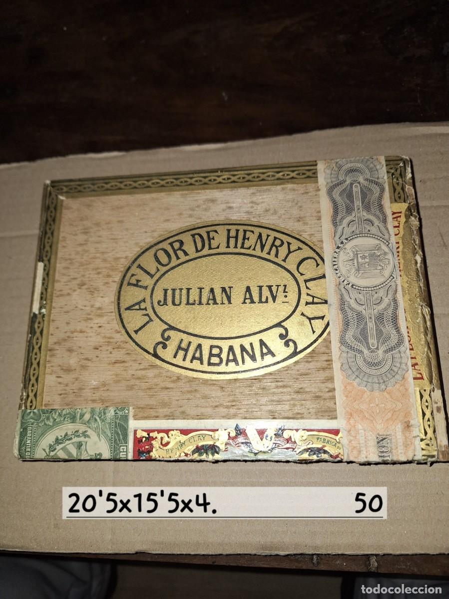 Cajas de Puros: LA FLOR DE HENRY CLAY caja vac&iacute;a de puros habanos