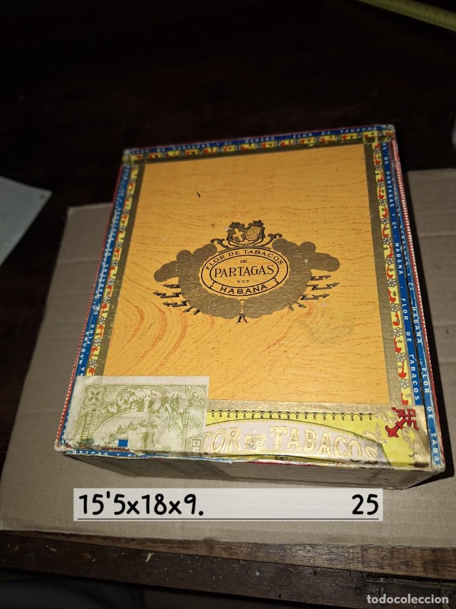 Cajas de Puros: PARTAGAS caja vac&iacute;a de puros habanos