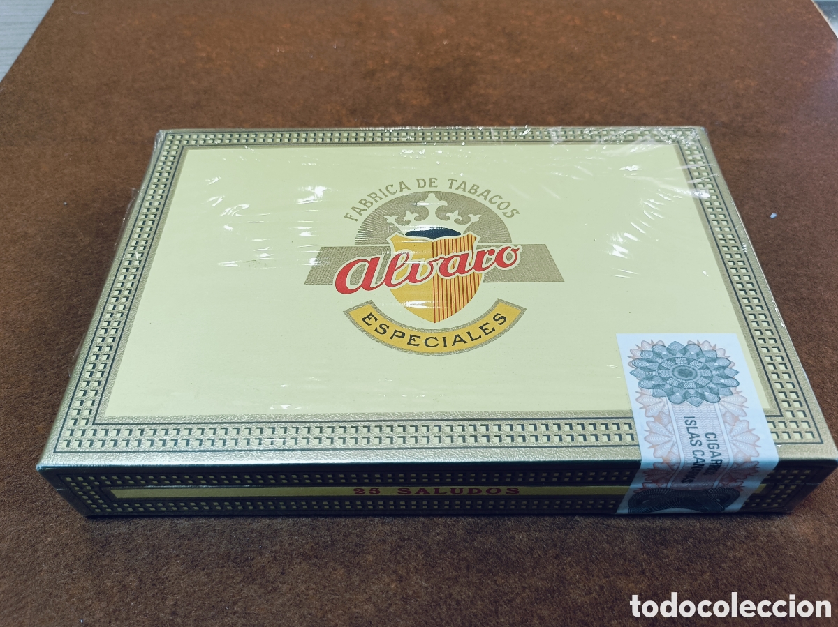 Cajas de Puros: CAJA PRECINTADA . ALVARO ESPECIALES. 25 SALUDOS