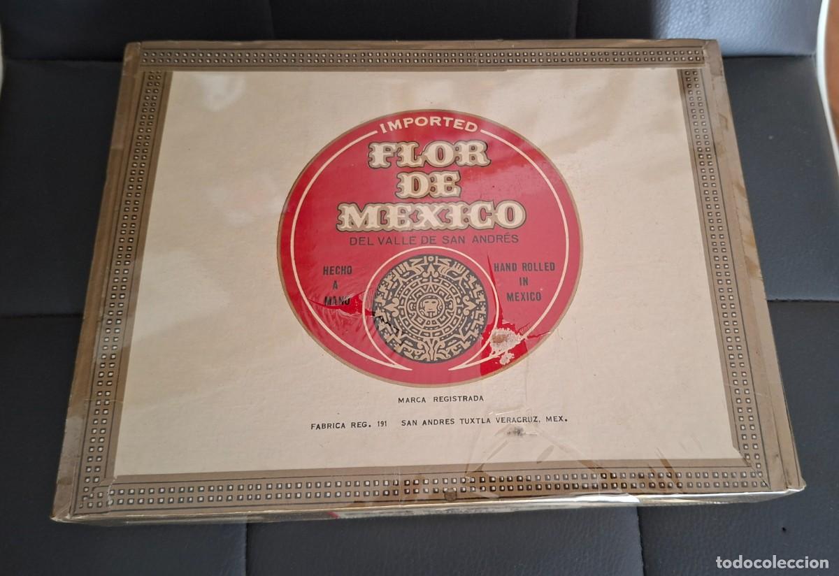 Cajas de Puros: Caja puros FLOR de M&Eacute;XICO 25 n&uacute;mero 2 san Andres Tuxtla Veracruz full cerrada