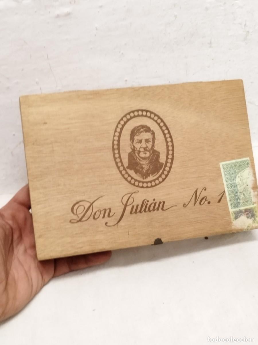 Cigar Boxes: Caja de puros vacia Don Juli&aacute;n N&ordm;1. Fabrica tabacos Reig.