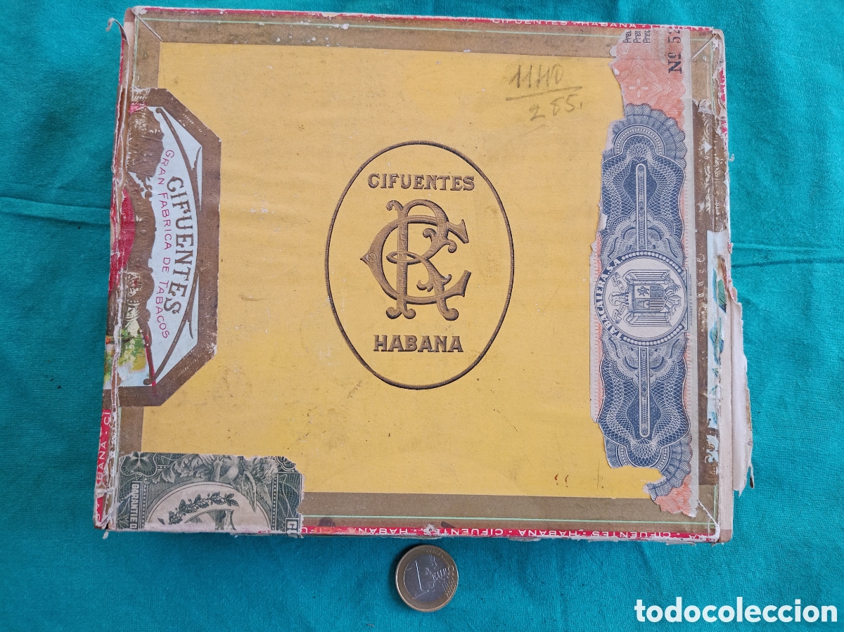 Cajas de Puros: ANTIGUA CAJA DE PUROS CIFUENTES HABANA