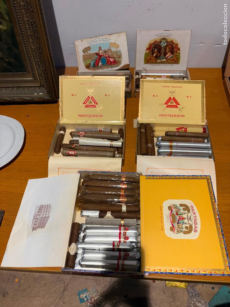 Cajas de Puros: Gran lote de puros don Juli&aacute;n partagas cuba habana de casa particular davidoff Montecristo