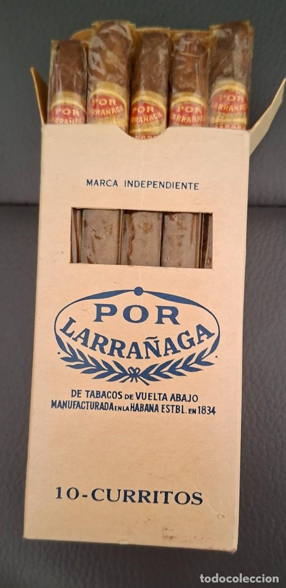 Cajas de Puros: Caja de puros habanos Por Larra&ntilde;aga 10 Curritos habana cuba