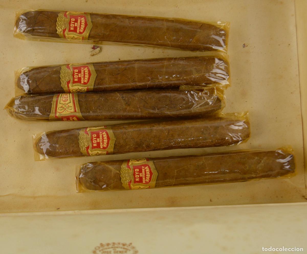 Cajas de Puros: 5 PUROS , EN CAJA HOYO DE MONTERREY, JOS&Eacute; GENER, HABANA, CUBA.