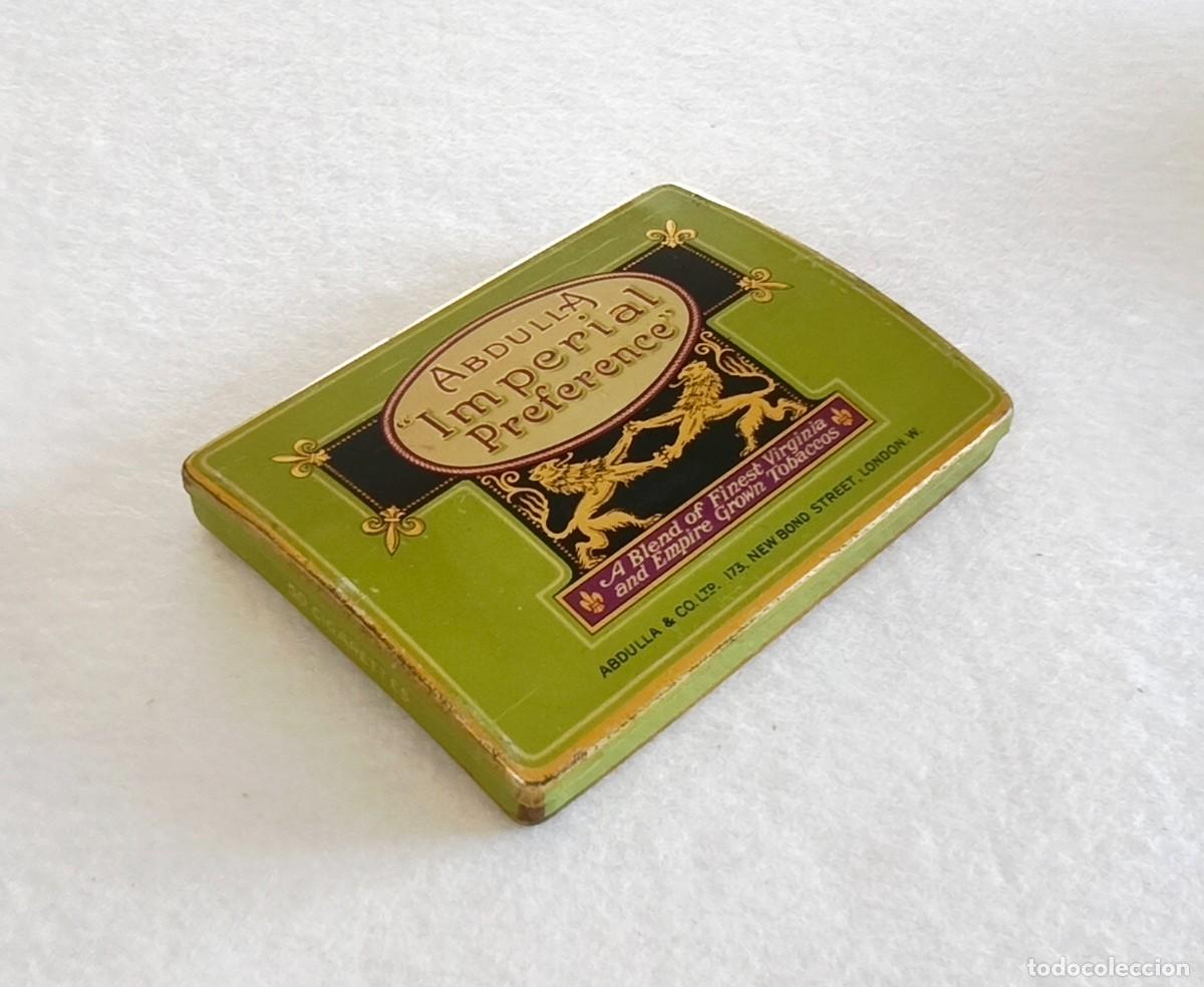 Cajas de Puros: ANTIGUA CAJA DE CIGARRILLOS ABDULLA IMPERIAL PREFERENCE: A BLEND OF FINEST VIRGINIA &hellip;, LONDON. VAC&Iacute;A