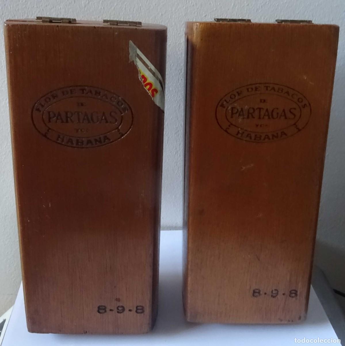 Bo&icirc;tes de Cigares: 2 CAJAS DE PUROS PARTAGAS 8-9-8 (VAC&Iacute;AS)