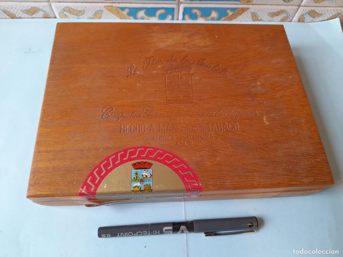 Cajas de Puros: Caja de Puros La Flor de la Isabela 25 CORONAS. Filipinas - Manila. Vacia.