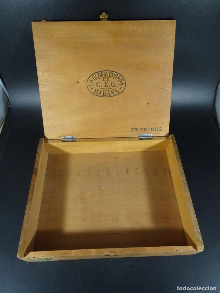 Cajas de Puros: CAJA DE PUROS VACIA , LA GLORIA CUBANA DE C.E.G. HABANA, VER FOTOS