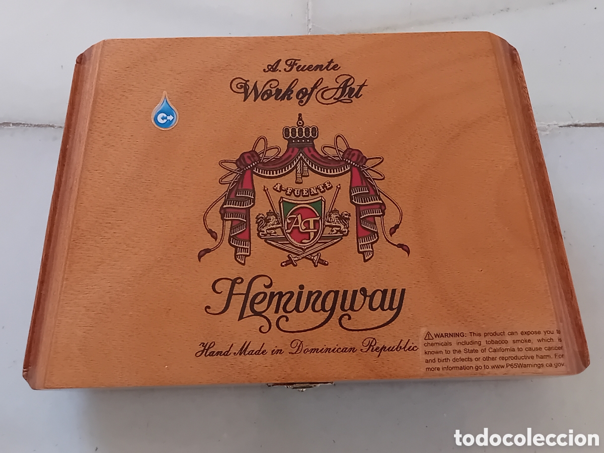 Cajas de Puros: CAJA PUROS ARTURO FUENTE HENINGWAY CON 19 PUROS GRAN RESERVA ESPECIAL ETIQUETA NEGRA WORK & ART