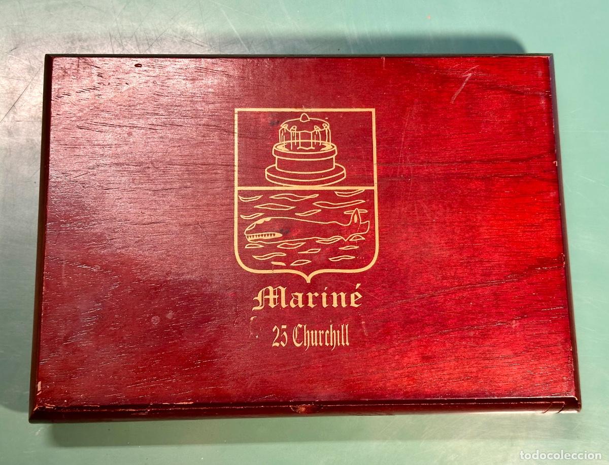 Cajas de Puros: CAJA DE PUROS MARIN&Eacute; CHURCHILL. 25 PUROS. COMPLETA.