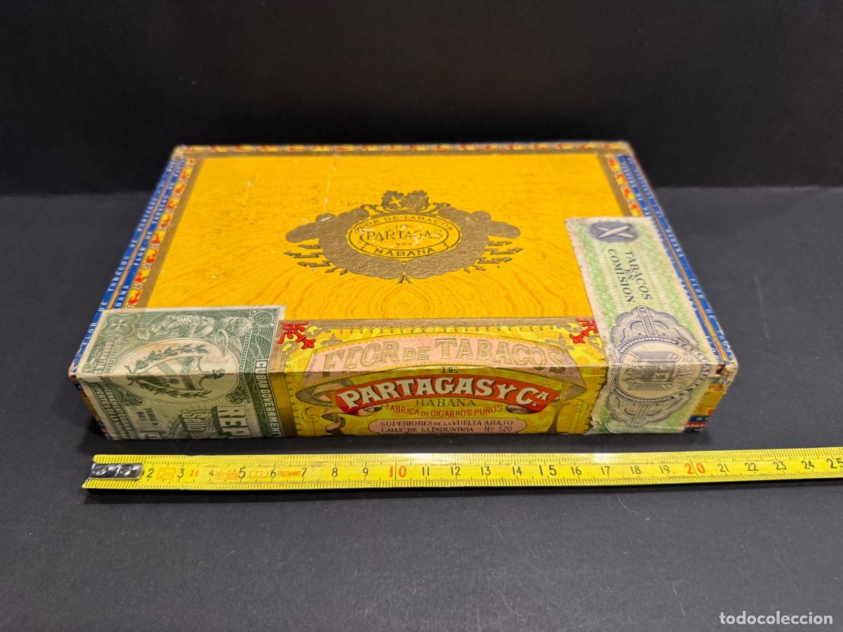 Cajas de Puros: PARTAGAS FLOR DE TABACOS HABANA CAJA DE PUROS PRECINTADA 25 PUROS LONDRES EXTRA (G)