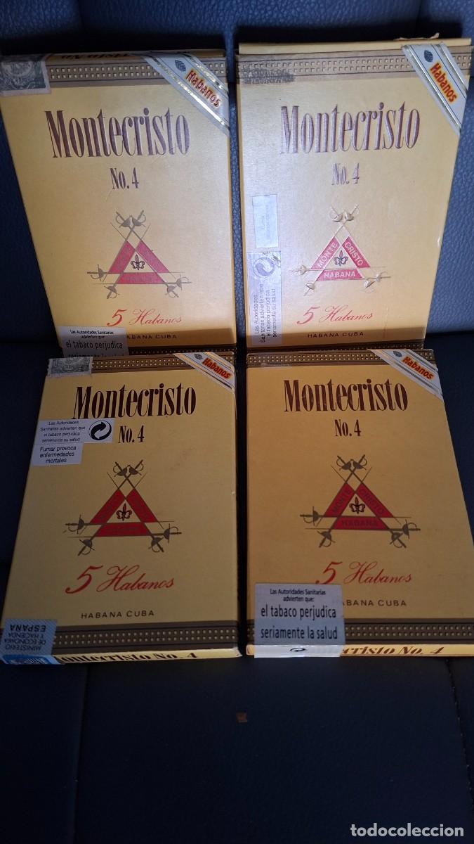Cajas de Puros: 4 Caja de puros habanos Montecristo #4 habana cuba