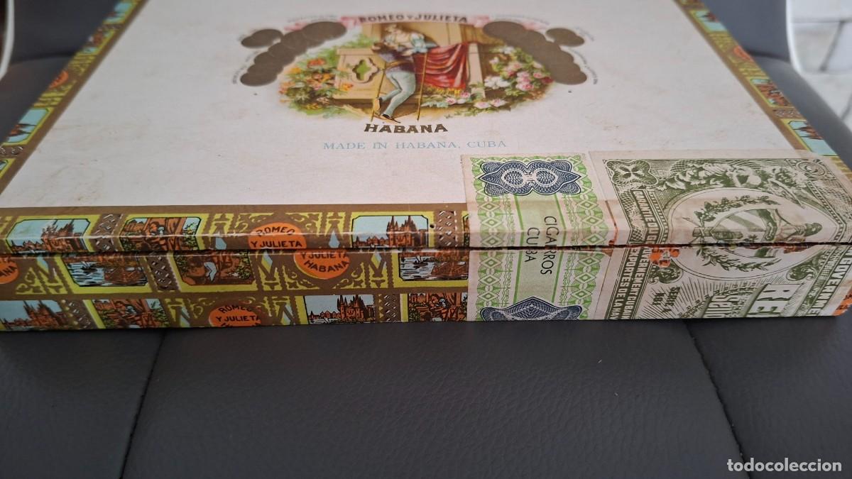 Cajas de Puros: Antigua Caja de puros habanos Romeo y julieta 10 tubos aluminio Full habana cuba