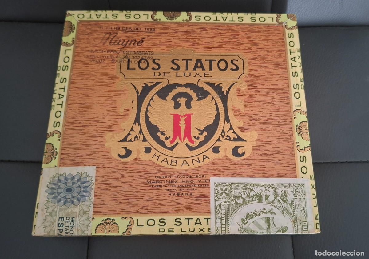 Cajas de Puros: Antigua Caja de puros habanos Los statos de Luxe 10 selectos Full cerrada habana cuba