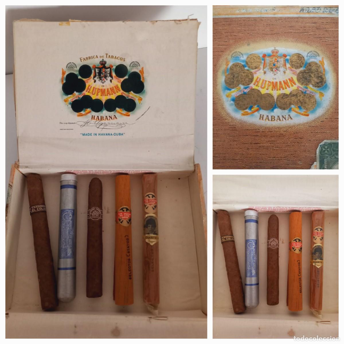Cajas de Puros: CAJA DE PUROS CUBANOS CON 5 PUROS HABANOS DE L MARCA HUPMANN