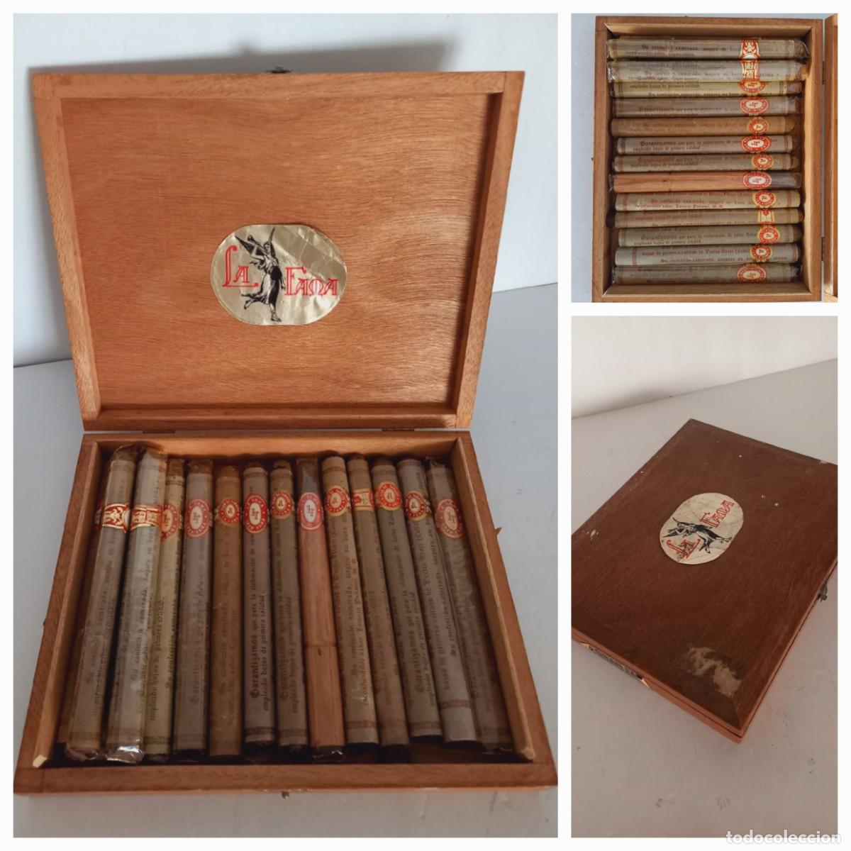 Cajas de Puros: CAJA DE PUROS CANARIOS CON 15 PUROS DE LA MARCA LA GRAN FAMA