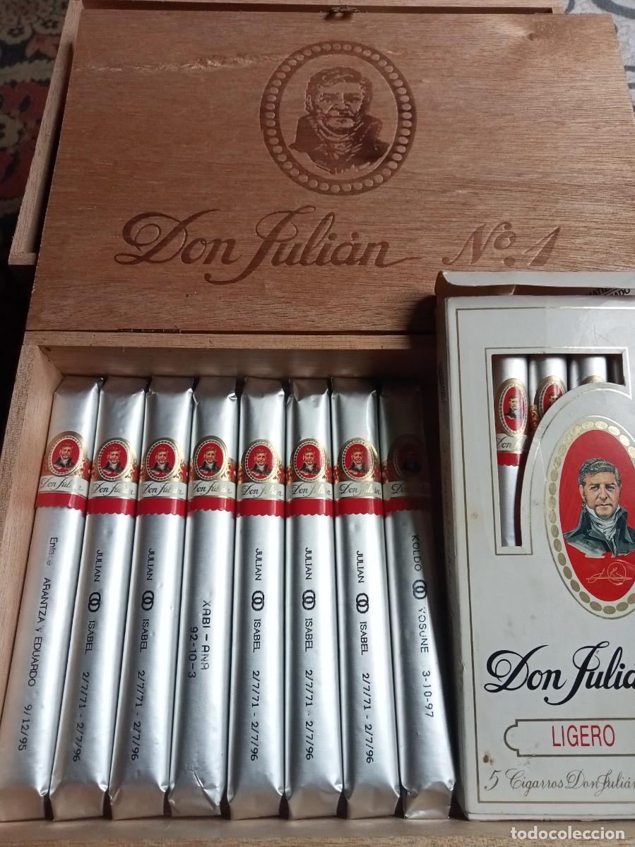 Cajas de Puros: LOTE 8 PUROS DON JULI&Aacute;N N.1 Y 4 PURITOS DON JULI&Aacute;N LIGERO