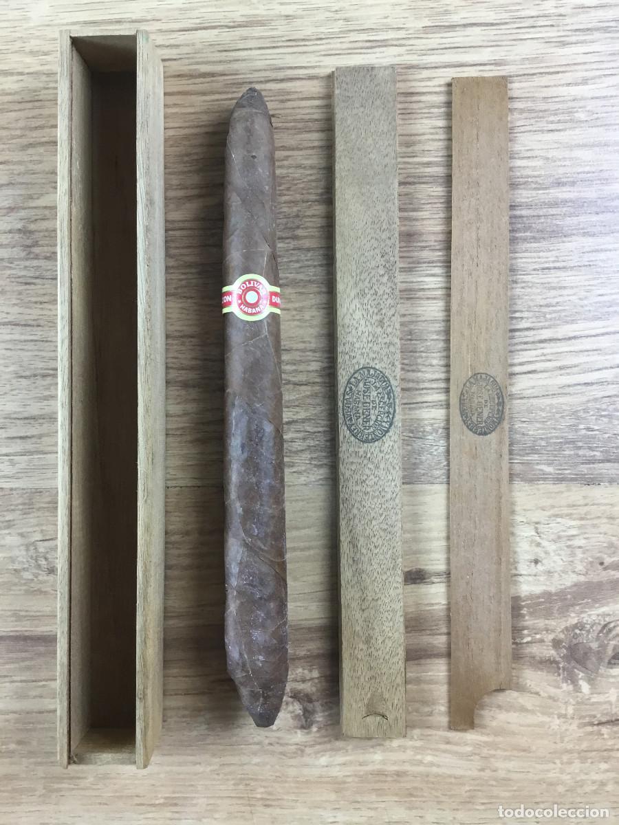 Cajas de Puros: CAJA DE MADERA PURO GRAN GENER - JOSE GENER LA HABANA CONTIENE UN PURO BOLIVAR SELECCI&Oacute;N DUNHILL