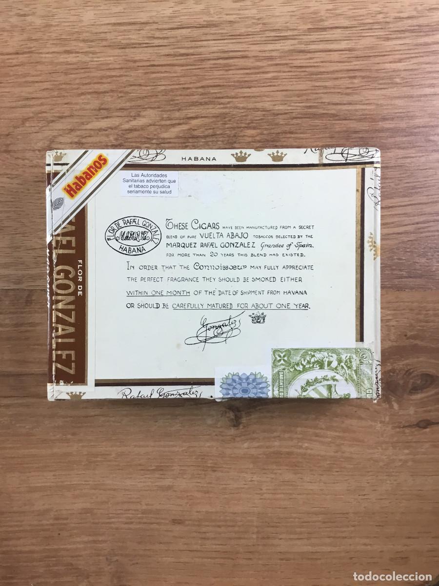 Cajas de Puros: CAJA DE MADERA VACIA DE FLOR DE RAFAEL GONZALEZ CUBA - HABANOS