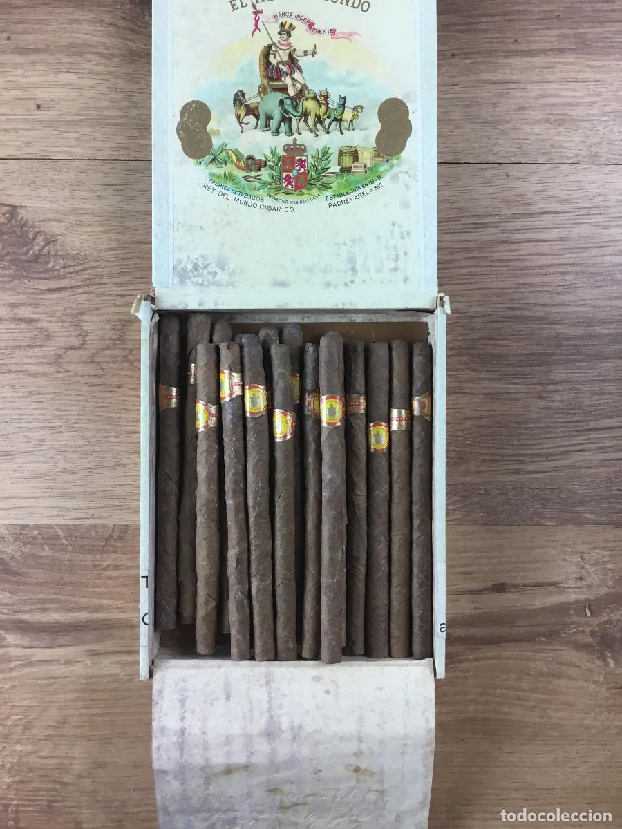 Cajas de Puros: CAJA DE PUROS EL REY DEL MUNDO- &iexcl; 17 CON PUROS ! VER FOTOGRAFIAS Y DESCRIPCI&Oacute;N LOTE
