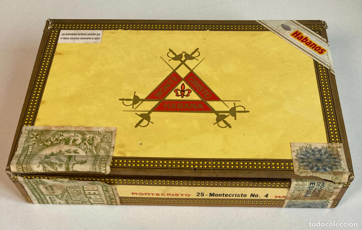 Cajas de Puros: Caja puros cubanos montecristo n&deg;4 con 18 unidades