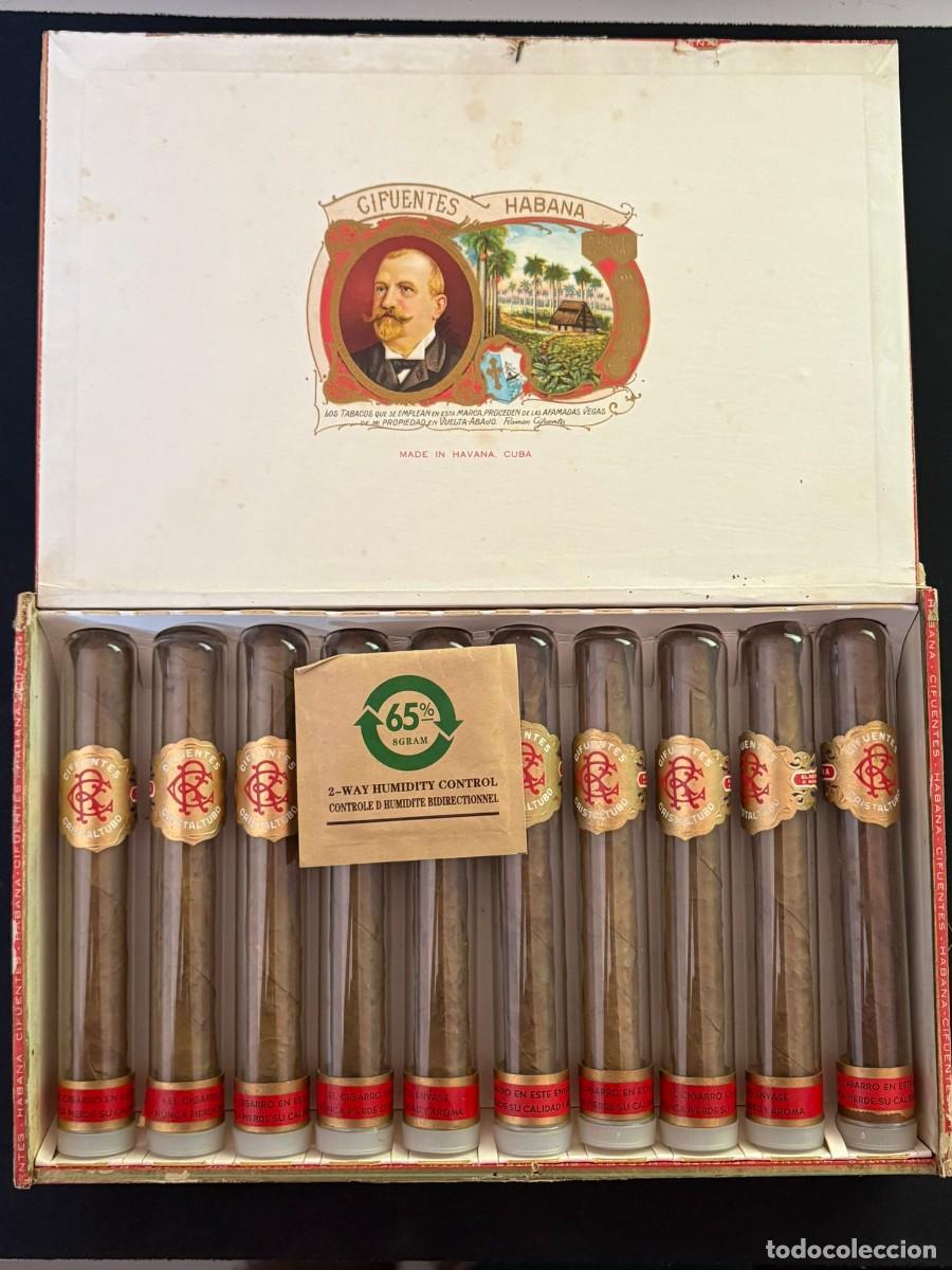 Cajas de Puros: Cifuentes cristaltubos VINTAGE - caja de puros completa