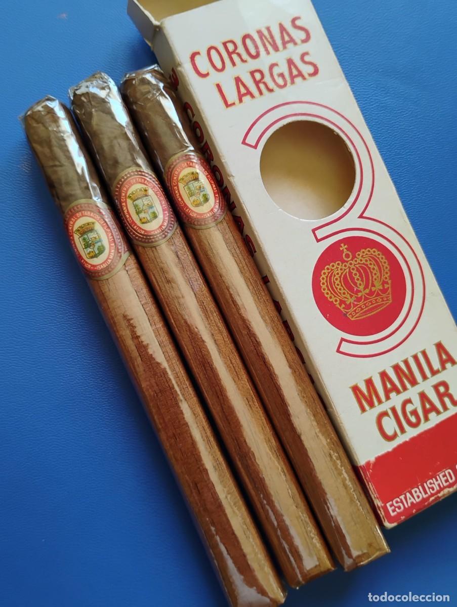 Cajas de Puros: CAJA DE 3 CORONAS LARGAS - FLOR DE LA ISABELA MANILA