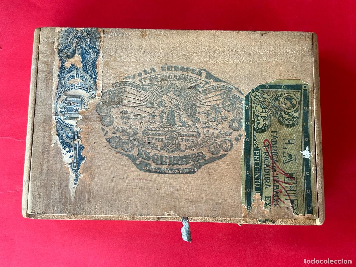 Cajas de Puros: CAJA DE PUROS LA EUROPEA DE CIGARROS ESQUISITOS - SANTA CRUZ DE TENERIFE
