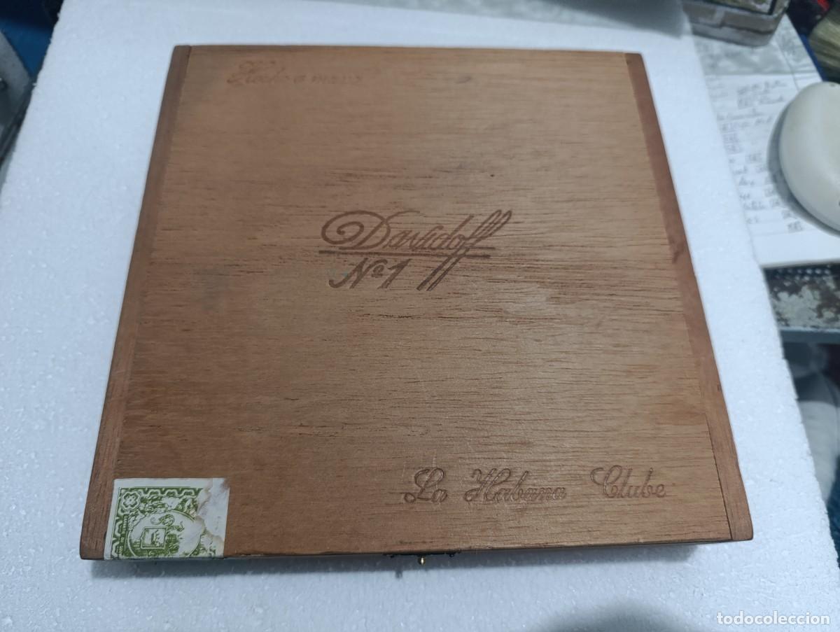 Cajas de Puros: CAJA DE PUROS DAVIDOFF N&ordm; 1 - LA HABANA CLUBE 25 PUROS - ABIERTA