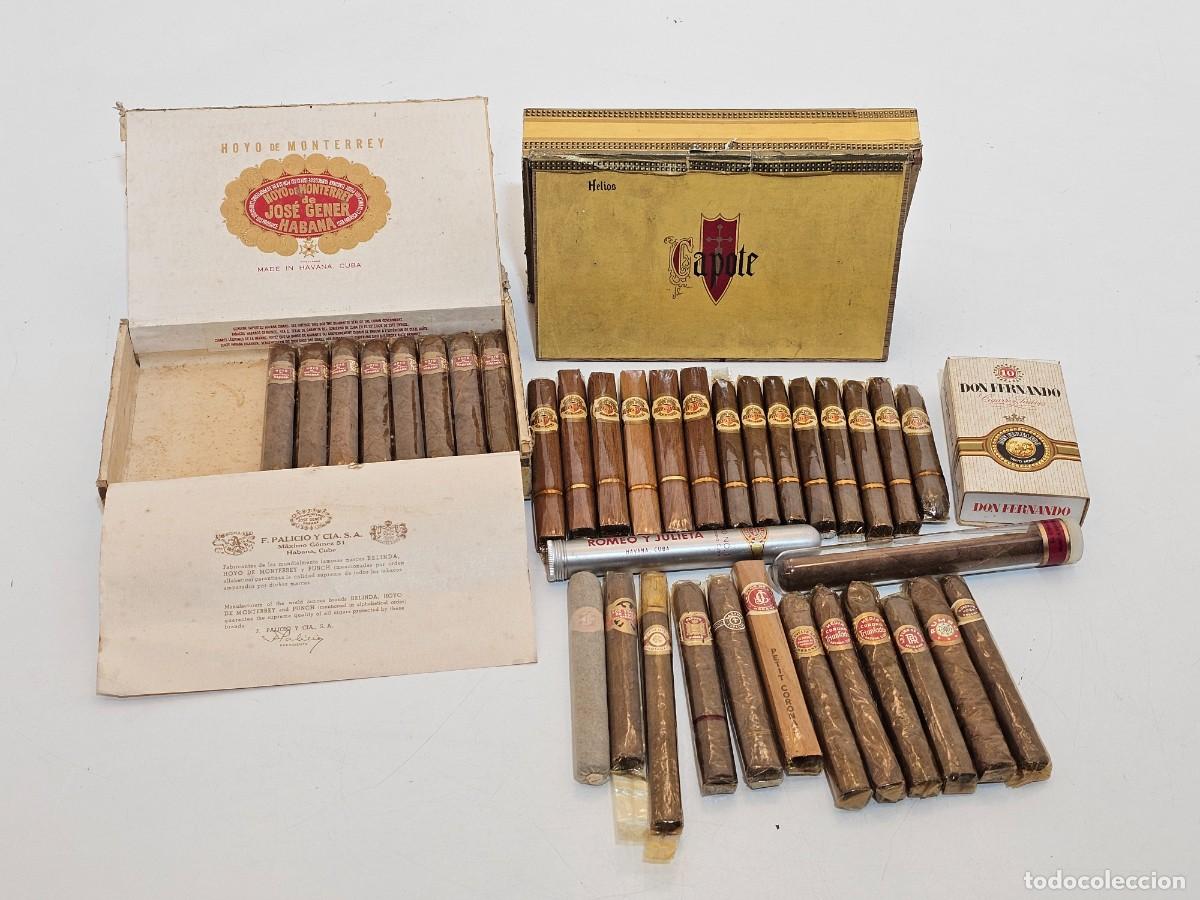 Cajas de Puros: CAJA HOYO DE MONTEREY CON 8 PUROS + LOTE PUROS DISTINTAS MARCAS, VER DESCRIPCI&Oacute;N Y FOTOS