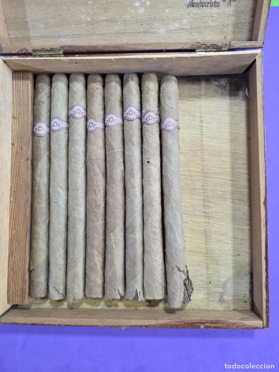 Cajas de Puros: Caja de puros habanos con 8 cigarros Montecristo A