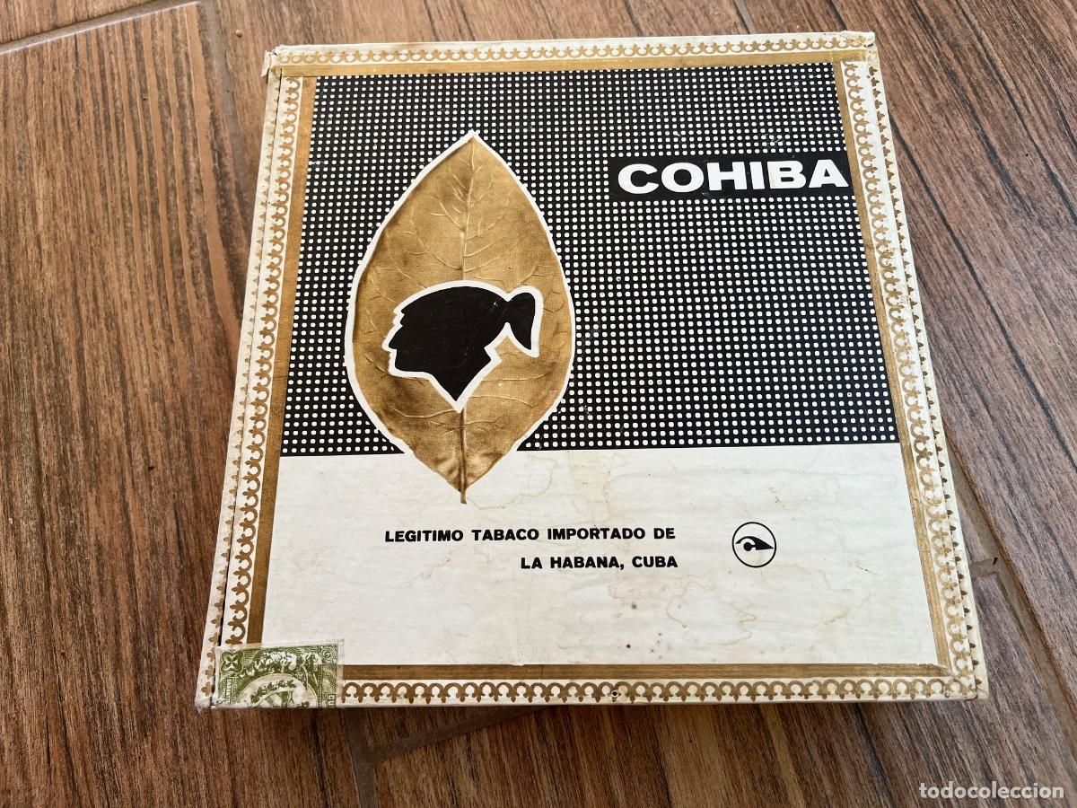 Cajas de puros: ANTIGUA CAJA DE TABACO PUROS COHIBA - TIENE TODOS LOS PUROS QUE SE VEN Y EN EL ESTADO QUE SE VE