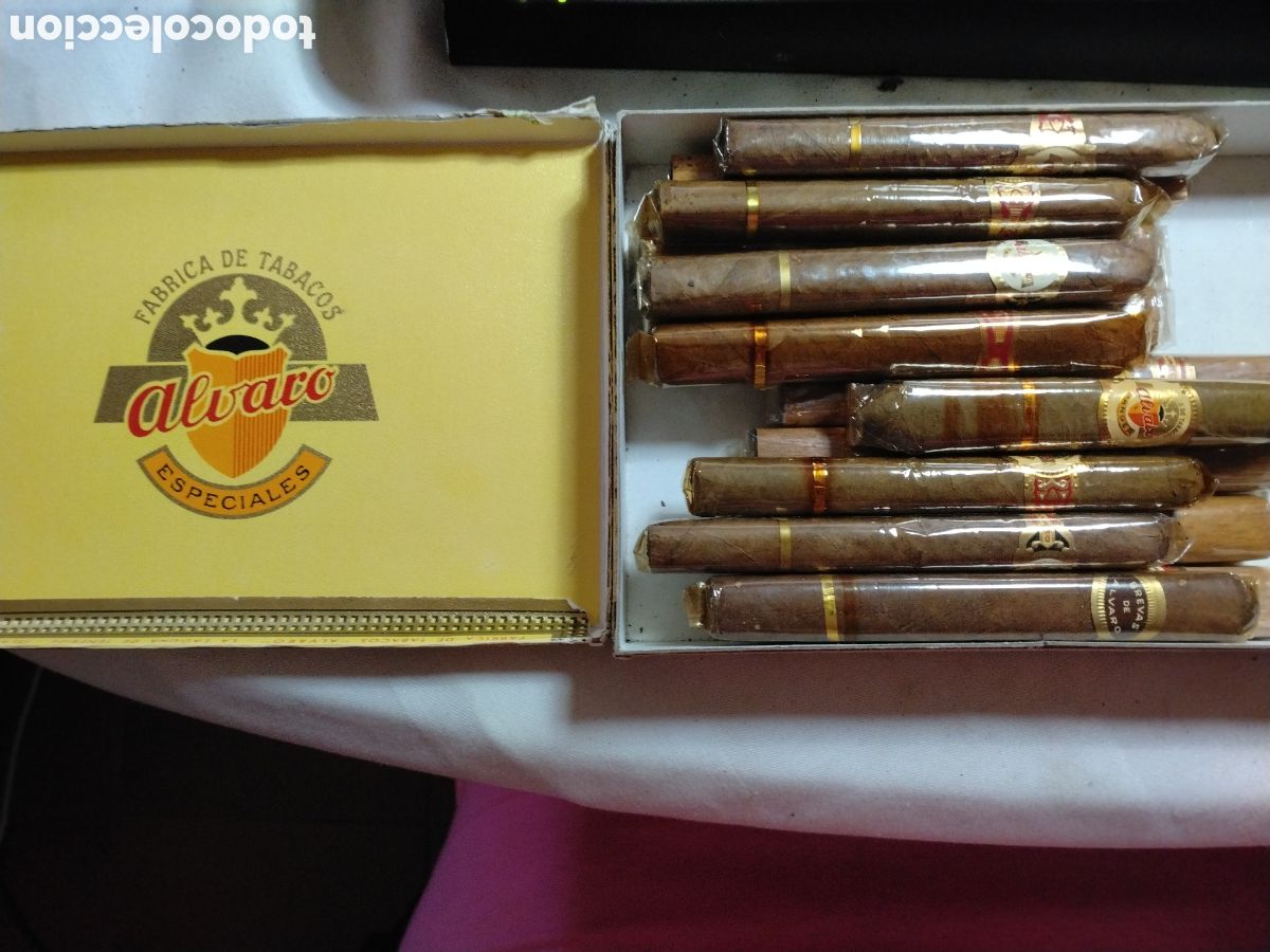Cajas de puros: ALVARO - CAJA CON 15 PUROS ALVARO SURTIDOS - VER FOTO - PRECINTADOS Y CON VITOLAS.