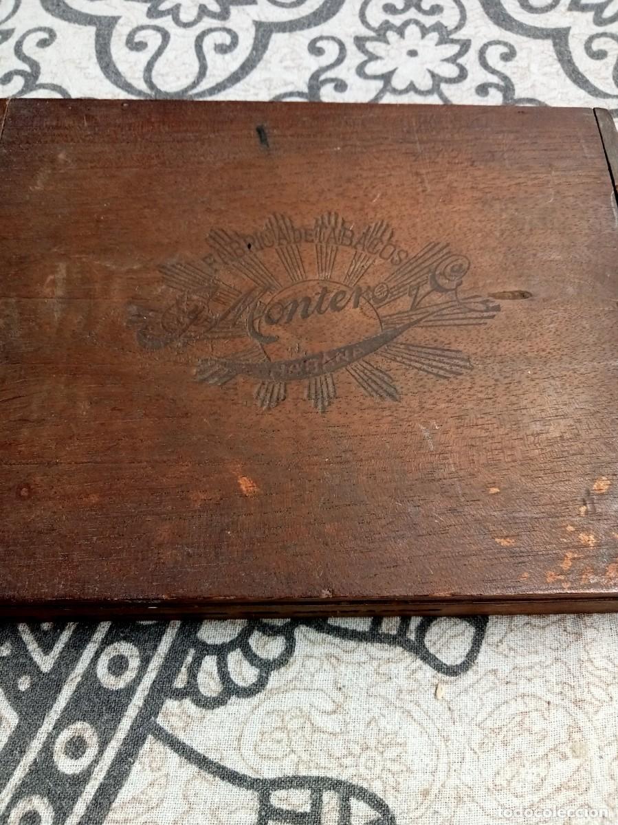 Cajas de puros: ANTIGUA CAJA DE PUROS VACIA DE MADERA IMPERIALES DE MONTERO Y COMPA&Ntilde;&Iacute;A - HABANA , CUBA