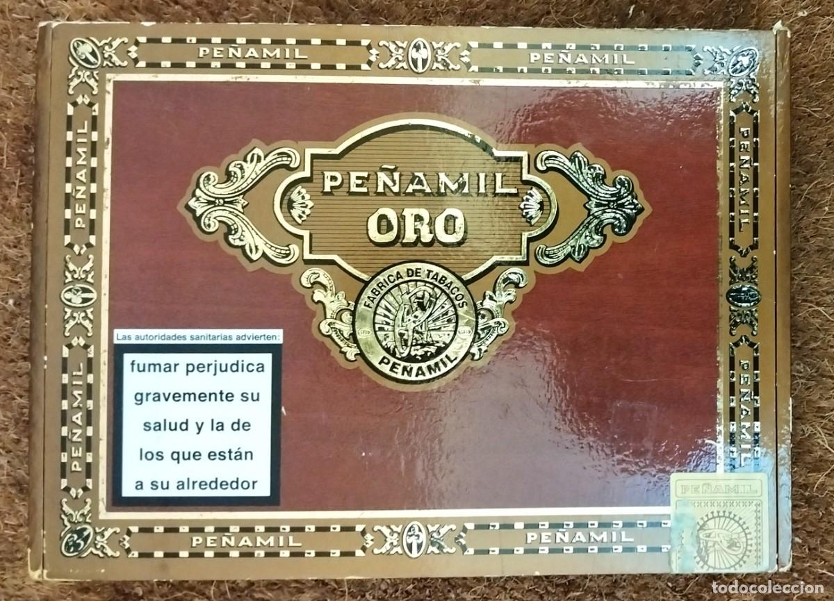 Cajas de puros: ANTIGUA CAJA DE PUROS PE&Ntilde;AMIL ORO N&ordm; 6 (CANARIAS)