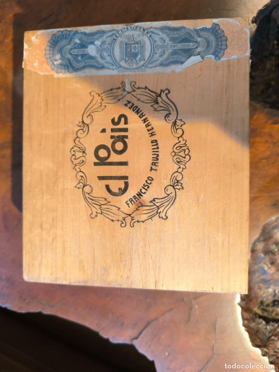 Cajas de puros: ANTIGUA CAJA DE PUROS MADERA - EL PAIS FRANCISCO TRUJILLO - 50 IMPERIALES - TABACO PURO CIGARROS