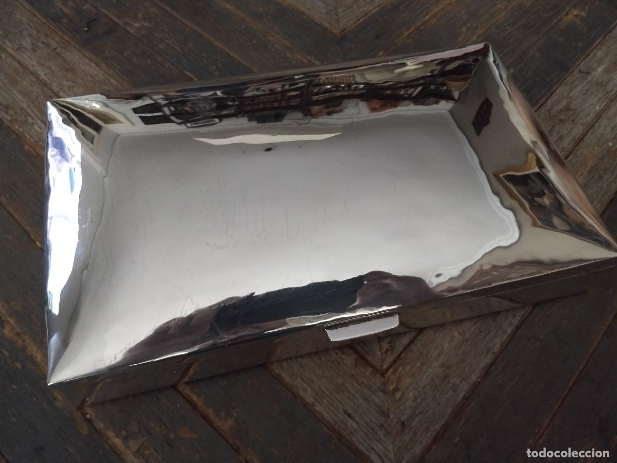 Cajas de puros: Caja de puros en plata .925 &ndash; M&eacute;xico &ndash; M.A.P. &ndash; Hecho en M&eacute;xico D.F.