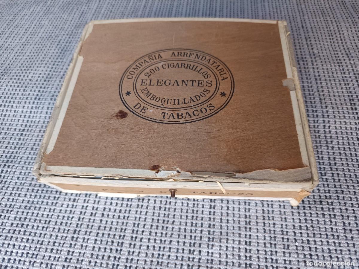Cajas de puros: Antigua caja de cigarros. Compa&ntilde;ia arrendataria de tabacos. A&ntilde;os 20
