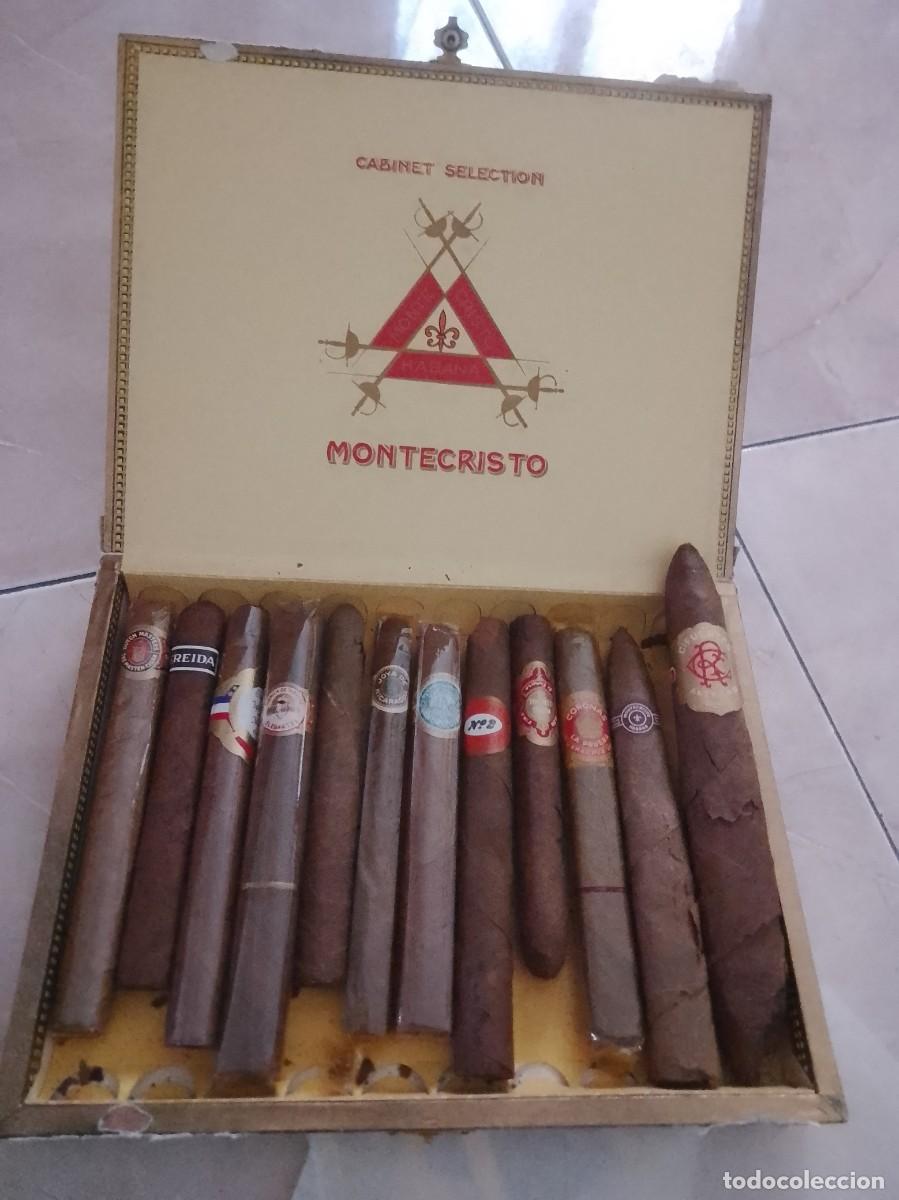 Cajas de puros: Puros lote 12 puros variados, Monte cristo, Cifuentes,y otros ver fotos lote m&aacute;s caja vac&iacute;a regalo,